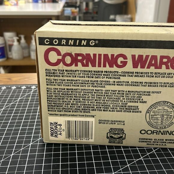 NIB Corning Ware Covered Casserole Spice O’Life A-1 1/2-8 Cottage Core Grandma C - Picture 6 of 6